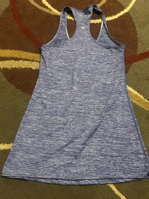 Lululemon heathered blue racerback tank top see measurements woman’s S 4/6 thumbnail 3