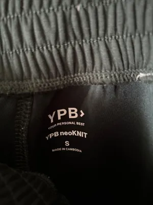 Abercrombie YPB green neoknit pull on comfy lounge joggers S thumbnail 7