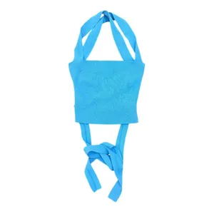 Louna Tie Back Top in Blue, Size S​ thumbnail 4