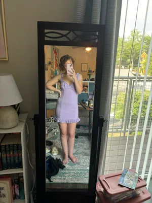 Lucy in the Sky Lavender Ruffle Dress thumbnail 3