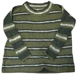 Free People Alpaca Sid Stripe Oversized Pullover Sweater; size medium thumbnail 3