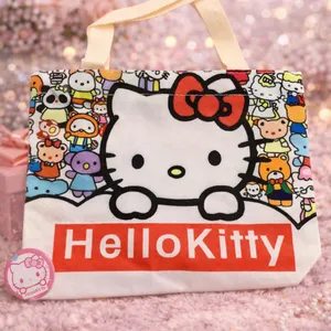 Hello kitty Canvas Tote Bag Sanrio NEW thumbnail 1