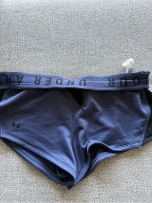 Under Armour Womens XL Blue Mesh Side Panel Athletic Running Workout Shorts‎ thumbnail 3