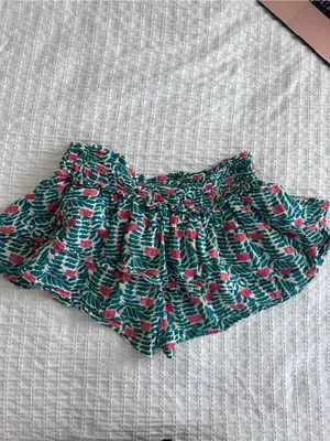 Anthropologie Carla Petelski x Celandine Cotton Ruffled Mini Skort thumbnail 3