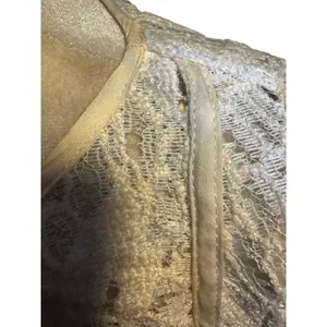 Free People Ruby Lace Mini Dress Cream Boho Bell Sleeve Slip Dress XS thumbnail 5