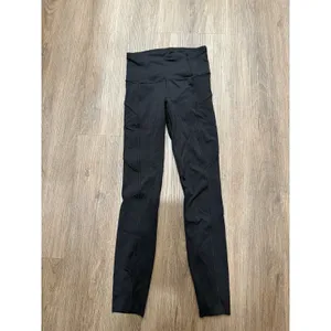 Lululemon Fast Free Leggings Women Size 2 Black HR Tight 24" LW5BXQS thumbnail 3