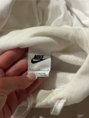 Nike Sportswear Club Fleece Pullover Hoodie White Size Large thumbnail 5