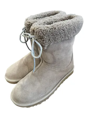 UGG Sarissa Shearling Short Boots Chestnut Suede Women’s Size 8 New thumbnail 2