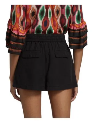 ALICE + OLIVIA Britney Patch-Pocket High Waist Black Shorts Size Small thumbnail 3