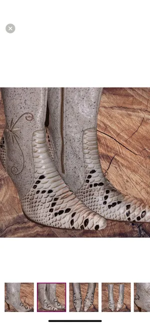 Cream Color Ankle Boots thumbnail 5
