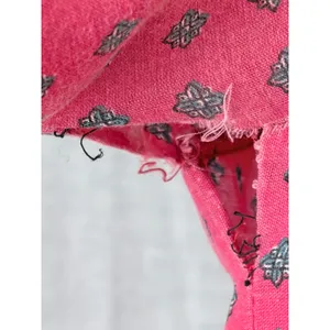 Vintage Robbie Bee Boho Paisley Midi Dress Red Festival Prairie‎ AS IS thumbnail 6