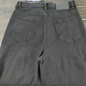 Cider Women's Medium High-Rise Wide Leg Black Denim Jeans NWT thumbnail 2