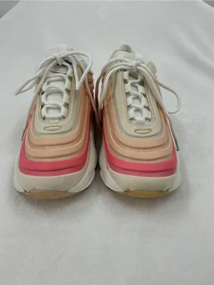 Women’s Pink & Cream Gradient Lace-Up Sneakers B20 thumbnail 2