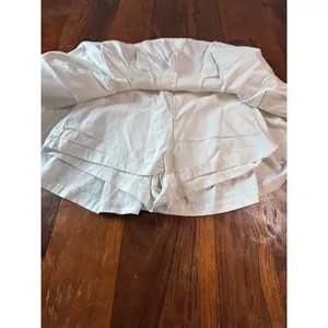 Altar'd State White‎ Pleated Mini Skort High Waisted H1373W016JI Size S thumbnail 2