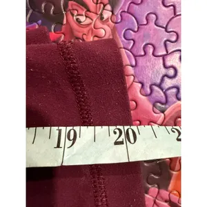 Lululemon Align‎ High Rise Crop Leggings Burgundy Athletic Workout Pants Women S thumbnail 5