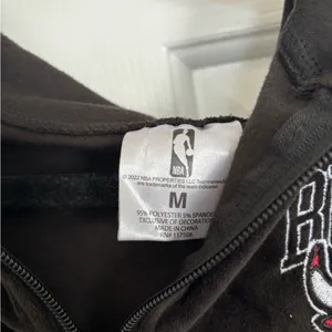 Chicago bulls velour zip up jacket thumbnail 3