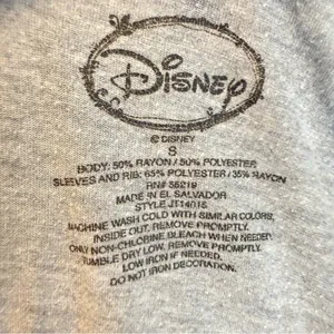 Disney Mickey Mouse Skeleton Halloween Raglan Shirt Size Small V neck thumbnail 7