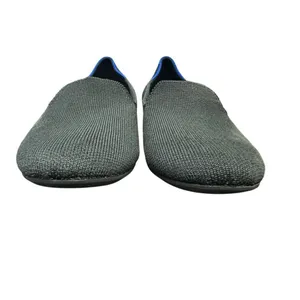 Rothys The Loafers Womens Black Pointed Toe Knit Flats Blue Halo Size 10.5 thumbnail 4