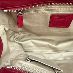 COACH 19890 Dark Red Leather Legacy Medium Candace Carryall Tote Shoulder Bag thumbnail 15