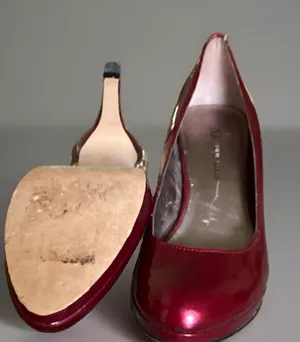 Anne Klein Burgundy Heels Size 6 thumbnail 1