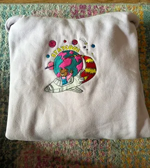 Stay Cool Space Hoodie White Size M thumbnail 1