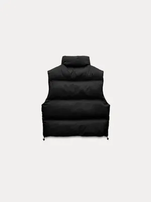 Zara Water Repellent Windproof Puffer Vest (Size S) thumbnail 4
