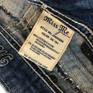 Miss Me Womens Jeans JS5408B8 Boot Cut Embellished Embroidered Low Rise 29 thumbnail 7
