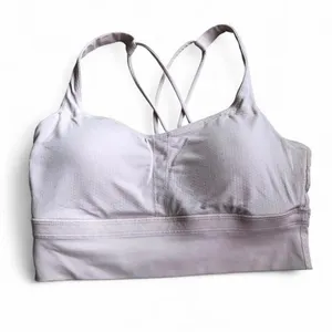 Lululemon Womens Free To Be Longline Sports Bra Flush Light Pink FUSP Sz 6 thumbnail 7