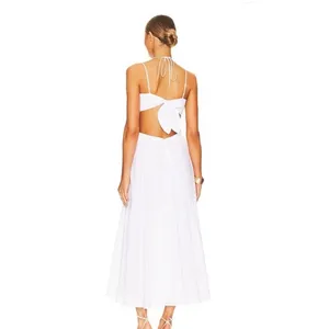 Bardot Willow Strappy Cotton Midi Dress in orchid white NEW MEDIUM US 6 REVOLVE thumbnail 4