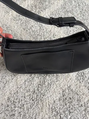 BCBGeneration Classic Black Baguette Shoulder Bag Y2K thumbnail 3