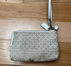Coach: Tan Graphic Wristlet thumbnail 2