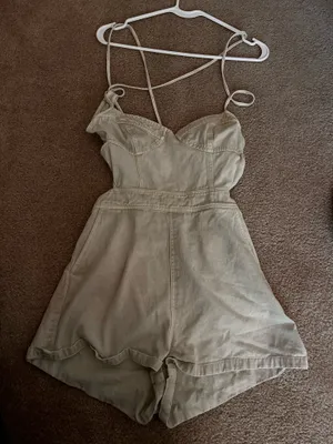 Boutique Denim Romper thumbnail 1