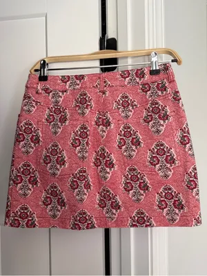 Tuckernuck Scarlet Sonata Denim Pippa Mini Skirt Printed‎ Pink Floral thumbnail 4