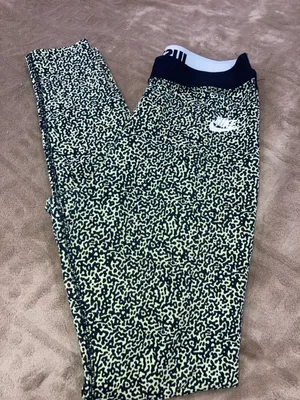 Nike Green/yellow Printed Leggings thumbnail 2