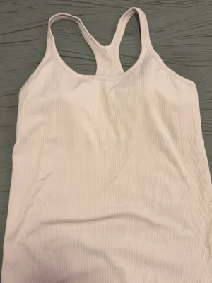 lululemon athletica Ribbed Racerback Tank - Light Pink thumbnail 1