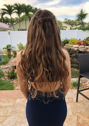 Navy Blue Prom Dress thumbnail 3