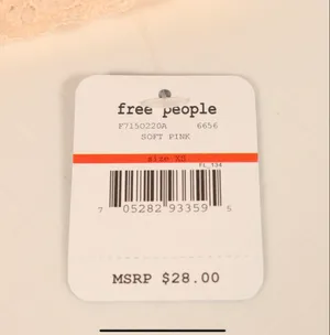 Free People NWT Scalloped Lace Bandeau Size Xs thumbnail 6