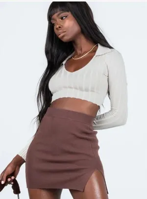 Princess Polly Mini Skirt brown thumbnail 1