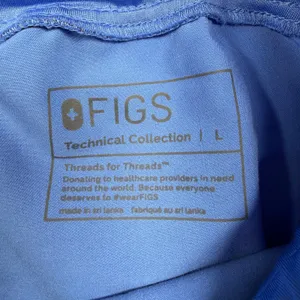 FIGS Kade Cargo Jogger Scrub Pants Blue Technical Collection Women’s Large thumbnail 8