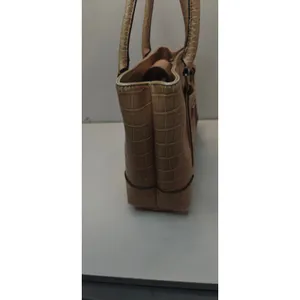Vintage Liz Claiborne Tan Faux leather Croc shulder bag thumbnail 5