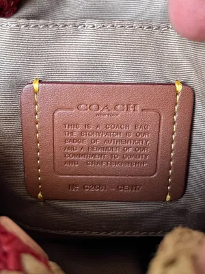 Coach Faye Mini Drawstring Bag With Stripes  thumbnail 12
