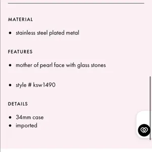 Kate Spade stainless steel watch thumbnail 4