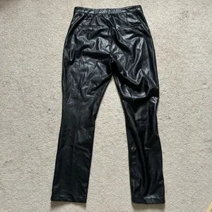 Abercrombie & Fitch Ultra High Rise Leather Pants Size 16 L Split Hem Skinny thumbnail 7