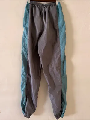 Vintage Nike Track Pants Grey Blue Nike-FIT Windbreaker Joggers Size M thumbnail 4