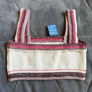 Intimately Free People In The Sun Knit Brami Crop Top NEW with tags size Medium thumbnail 4