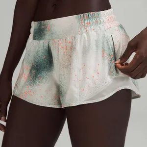 Lululemon Hotty Hot Low-Rise Short 2.5" Reflective Camo Silver Blue Orange Grey thumbnail 7