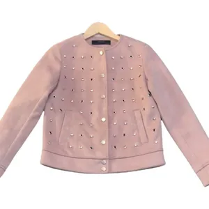 Zara Suede Effect Studded‎ Jacket thumbnail 2