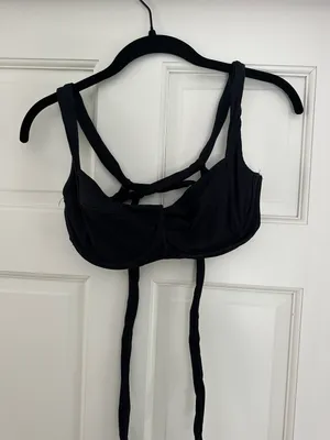 Everything But Water Black Bikini Top thumbnail 3