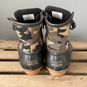 Sperry Saltwater Camo Womens Size 8.5M Water proof Lace up‎ Duck boots A53 thumbnail 7