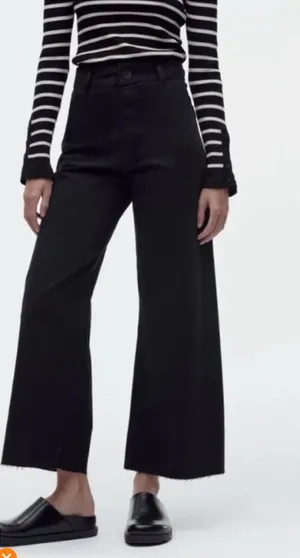 Zara Marine Straight Jeans Black thumbnail 1